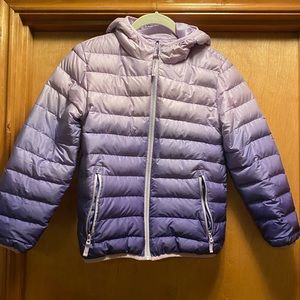 Youth Eddie Bauer hooded puffy coat M Medium